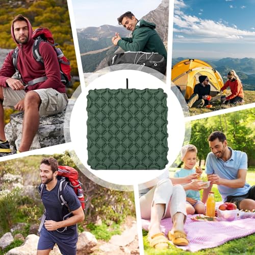 Coussin de siège gonflable portable de soutien pour assise prolongée - 5