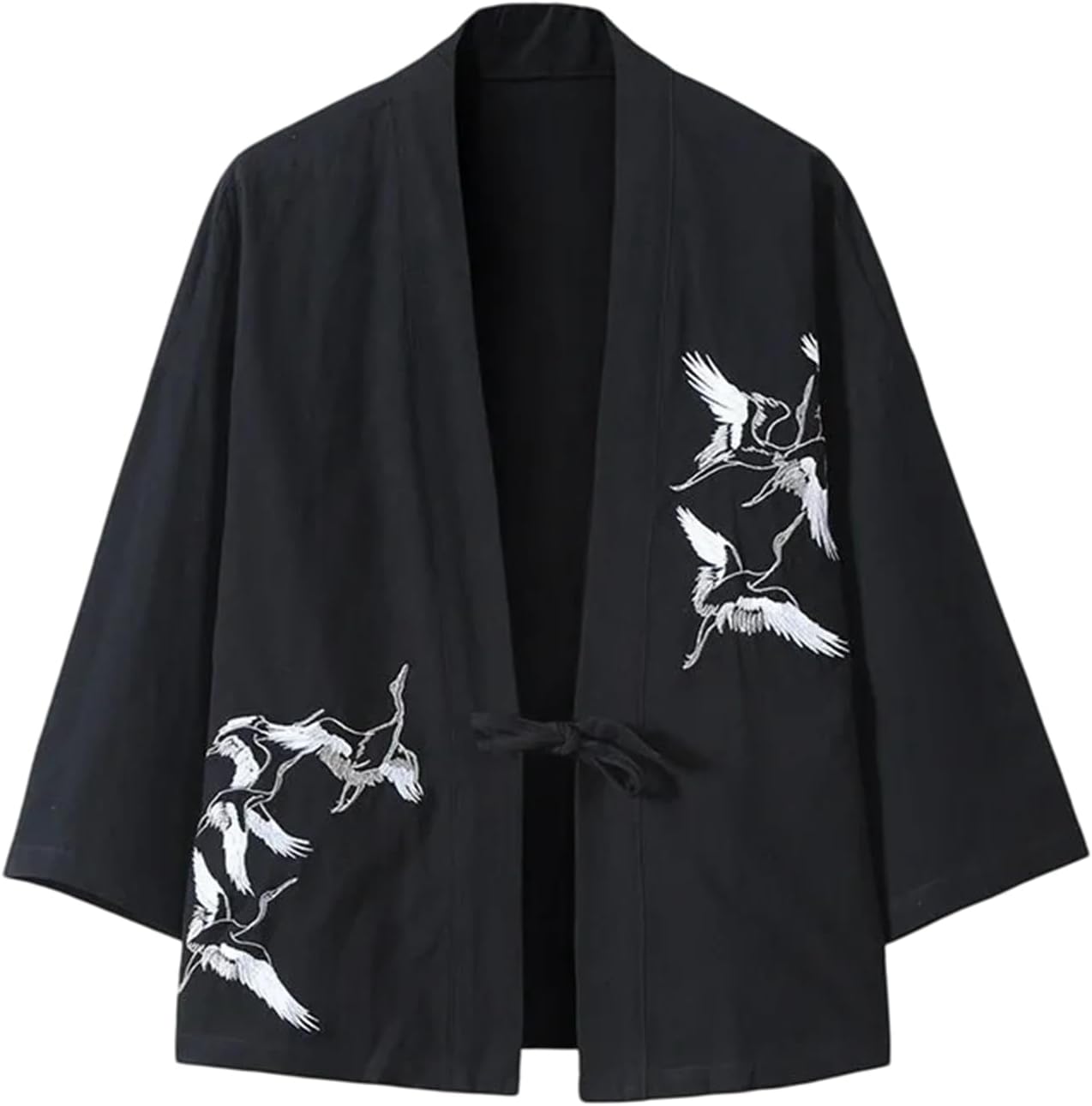 Men Chinese Style Hanfu Cardigan Shirts Kung Fu Oriental Male Summer Embroidery Tang Suit