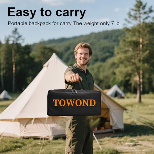 TOWOND Projector Screen with Stand, 84 inch Outdoor Projector Screen Portable Indoor Projection Screen 16:9 4K Rear Front Movie Screen with Carry Bag for Home Backyard Theater 84 inch by TOWOND - Image 7