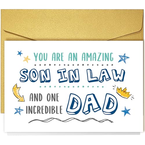 Qiliji Father’s Day Card For Son in Law
