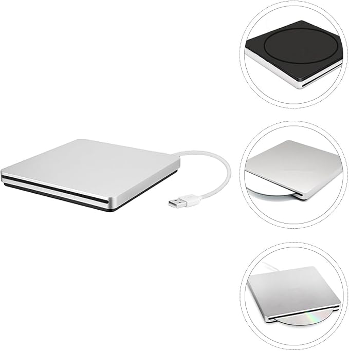 Unidad Externa USB 3.0 DVD Rewriter Plata miniatura 8