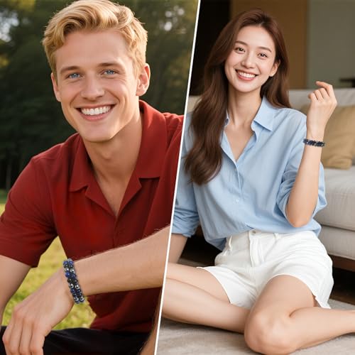 Triple Protection Energy Bracelet, Healing Crystals for Negative Energy Protection, Unisex Amulet with Obsidian, Tiger Eye, and Onyx Stones, Spiritual Jewelry for Men and Women, Healing, Manifestation, and Wellness3