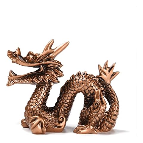 BRABUD Feng Shui Resin Dragon Statue for Luck & Success Ornaments Home Office Decor Figurine Collectible TQGJBS234 Cover