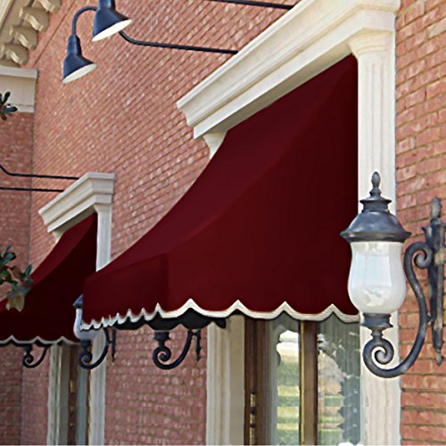 Awntech Beauty-Mark Nantucket 6' Window/Entry Awning, Burgundy #TOP1