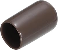 Vista 32 de uxcell 200 tapas de goma de 0.051 in (1/16") de vinilo redondo de vinilo para pernos de tubo, protectores de rosca de tornillo, color negro