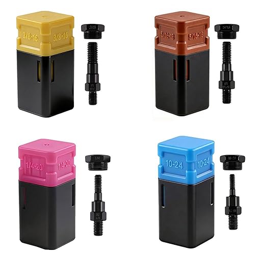 4 mandril de repuesto para herramientas de tuerca remachadora (3/8-16, 5/16-18, 1/4-20, 10-24)