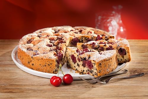 RUF Glutenfreier Schokoflocken-Kuchen mit Kakaoglasur und Schoko-Stückchen, fluffig und schokoladig, glutenfreier Kuchen, Zöliakie geeignet