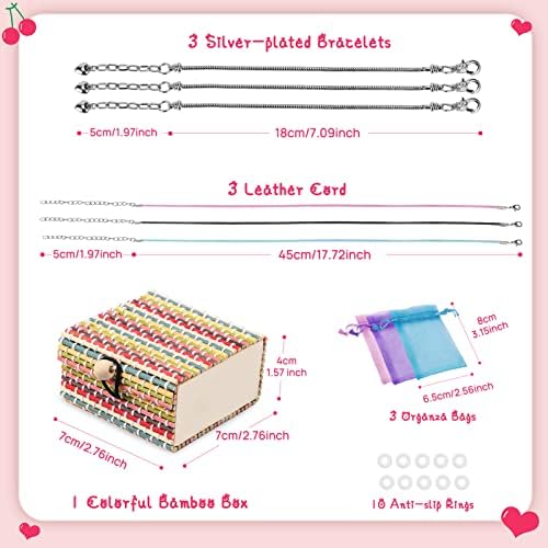 80 Pcs Charm Bracelet Making Kit, Gifts for Girls Jewellery Making Kit with Color Alloy Beads Pendants Bracelets Necklaces Color Box, for DIY Arts Crafts Bracelet Making Kit for 8-12 Year Old Girls