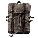 Aus wasserabweisendem Canvas mit stilechten Leder-Elementen. Gepolsterte Schultergurte verstellbar für optimalen Tragekomfort