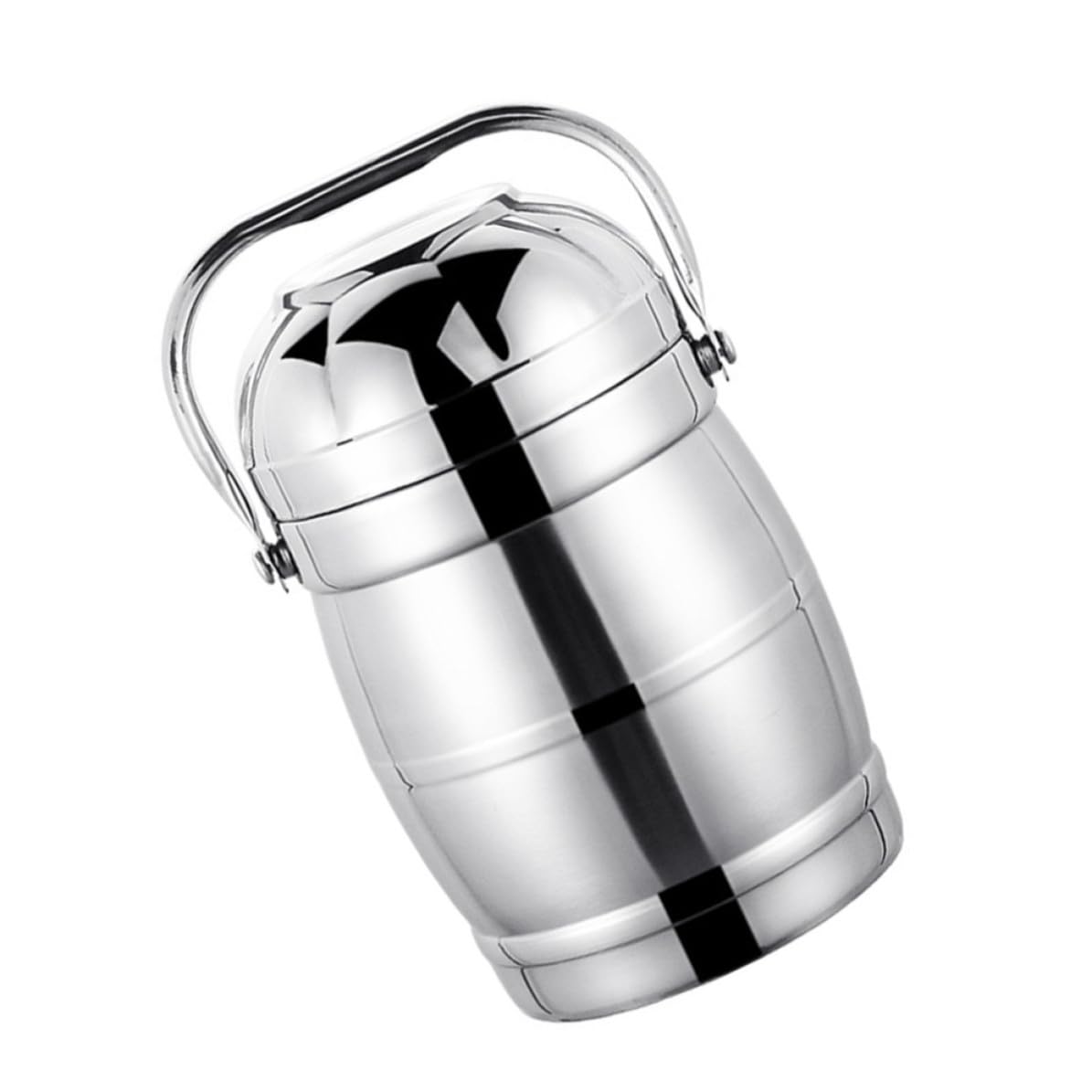 Operitacx Fiambrera Térmica Apilable de Acero Inoxidable Tapa y Asa Ancha