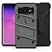 ZIZO Bolt Series for Galaxy S10 Plus Case with Kickstand Holster Lanyard - Gun Metal Gray