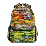 [Tamaño de la mochila]: 11.5x8.0x16.0 (pulgadas) Capacidad: 40 litros, la capacidad súper grande puede acomodar computadoras portátiles de 14, 15, 15.6 y 16 pulgadas.