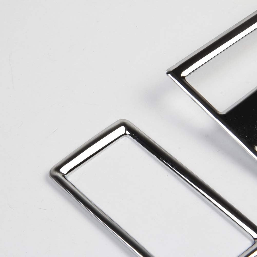 Chrome Central armrest A/C Vent Cover Trim fit 2009-2018 Dodge RAM 1500 2500 3500 Accessories