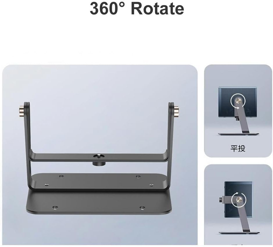 D6 Projector Desktop Bracket Stand, 360° Adjustability for Versatile Scenarios, 12 lbs Loading Ability, 1/4inch Screw Projector Mount for Projectors