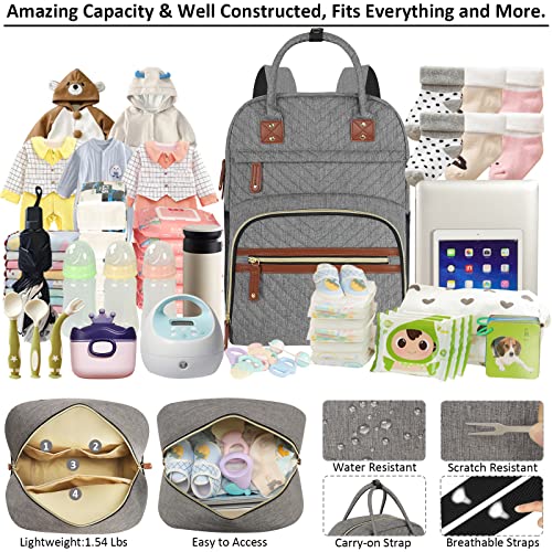 Tenot DIAPER BACKPACK-2 Bag Backpack Tote With Insulated Pockets For Men Baby Boys Girls Newborn Unisex Tactical Large Capacity thumb #2