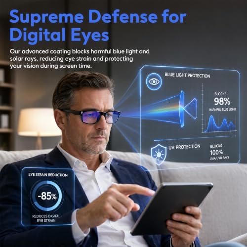 2 Pack Progressive Multifocus Reading Glasses Men Women Sporty Style Reading Glasses Photochromic Lens Readers — 사진 5