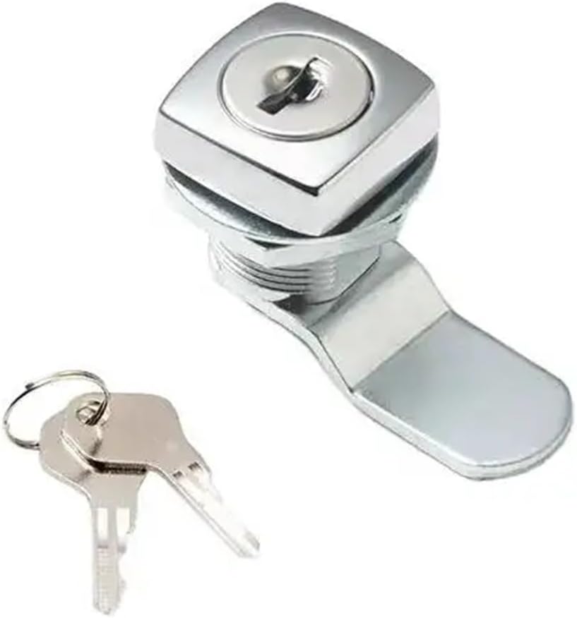 MS411 Factory Mailbox Lock with 2 Keys for File Cabinet Tool Box Locker Quarter Cam Security 1Pcs(MS411-2)