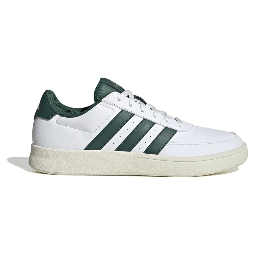 adidas Uomo Breaknet 2.0 Shoes, Ftwr White/Collegiate Green/Silver Green, 37 1/3 EU