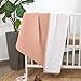 lulumoon Muslin Baby Blanket for Girls - Cotton Quilt Blankets for Toddlers - Reversible Nursery Crib Blanket for Baby Gift 47