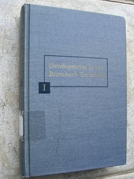 Hardcover Developments in the Rorschach Technique: Volume I: Technique and Theory Book