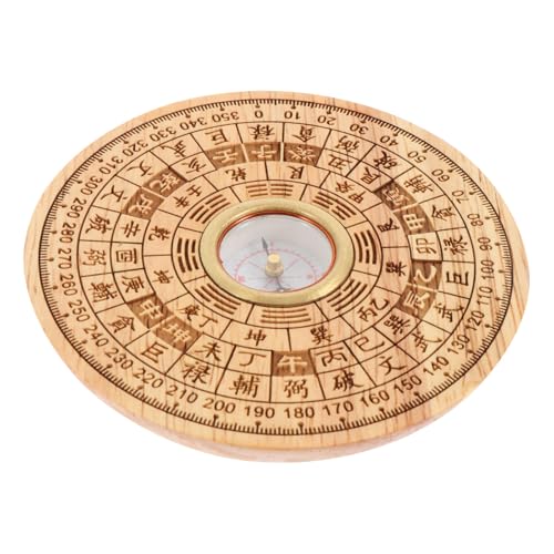 Brújula Feng Shui de Madera de Durazno con Escala Precisa para Camping miniatura 1
