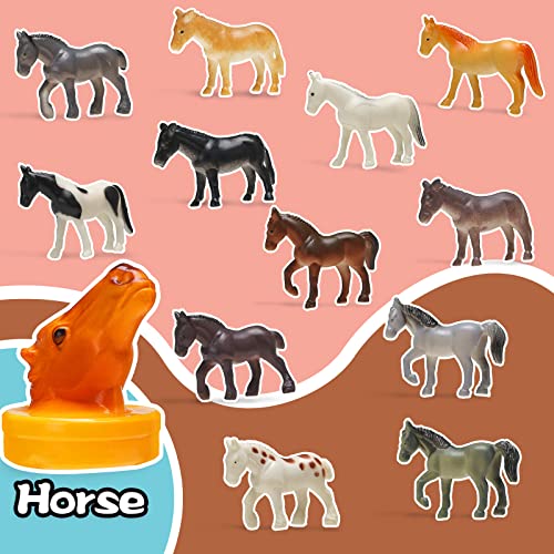 Karberdark 95 Pcs Small Animal Toys, Assorted Mini Ocean, Zoo, Farm, Dinosaur, Insect, Dog And Horse Figure, Little Plastic Animals Figurine For Easter, Sensory Bin Stuffers, Birthday Gifts,Kid 3-5 #TOP4