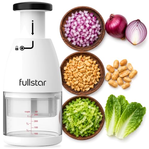 Fullstar Hand Chopper, Manual Vegetable & Onion Chopper, 1 Cup Container (Option 2)