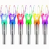 KEAUP 12-Pack or 6-Pack S Lighted Nocks for Arrows .244/6.2mm Lighted Arrow Nocks for Archery Hunting, Screwdriver Included