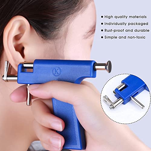 Ear Piercing Gun Kit, 233Pcs Self Piercing Earrings Set, Nose Navel Lip Ears Piercer Body Piercing Tools, Earring Piercer With Hypoallergenicear Piercing Needle Kit For Salon & Home #TOP3