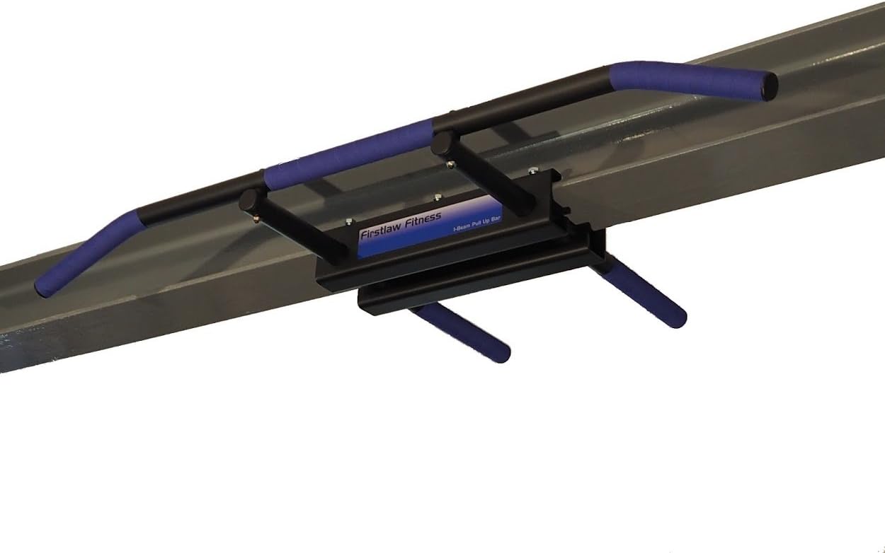 Firstlaw Fitness - 600 LBS Weight Limit - I-Beam Pull Up Bar - Straight Long Bar - Grip Tape.