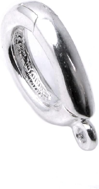 . 925 Sterling Silver Bail Interchangeable Clasp Pearl Necklace Shortener Enhancer/Findings / 14K Gold Tone Bright