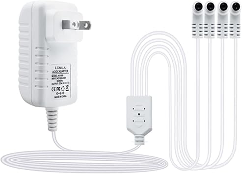 AC/DC 4.5V Power Adapter Compatible with Lemax Lighted Accessory 94563 94564 74707 74295 84428 94565 94566 94527 44241 64517 Christmas Micro Lighting Building Decoration