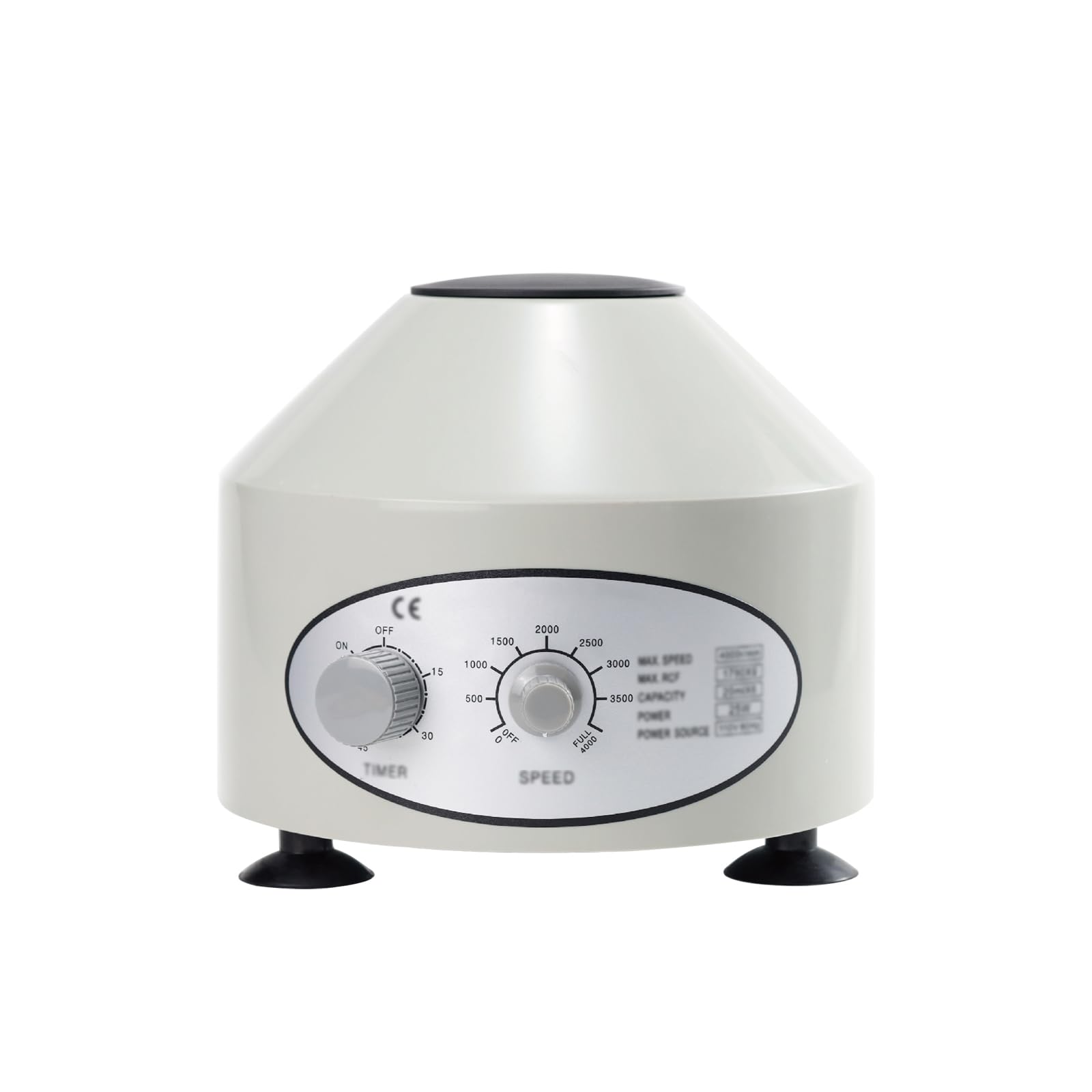 Centrífuga de laboratorio, 6 x 10 ml, centrífuga eléctrica de mesa, 4000 rpm, temporizador 0-60 min, centrífuga portátil de laboratorio para laboratorio, escuela, ciencia