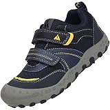 Mishansha Kinderschuhe Trekking Wanderschuhe Jungen Outdoor Halbschuhe Atmungsaktive Freizeitschuhe Leichte Walking Laufschuhe Dunkelblau Grau, Gr.26 EU