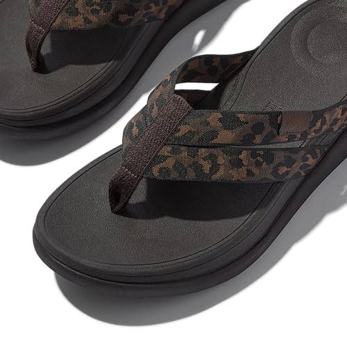 Flip-flops Fitflop femme F-mode sandales plates légères léopard - 5