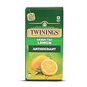 Twinings Green Tea & Lemon, 100 Tea Bags| Pack of 1| Perfectly Balanced & Refreshing Taste| Light, Zesty Lemon Flavour| Low Calorie| Handpicked Leaves| Enjoy a Hot Cup of Tea gallery image