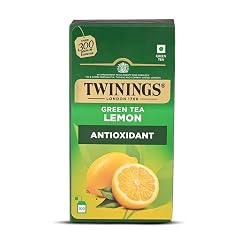 Twinings Green Tea & Lemon, 100 Tea Bags| Pack of 1| Perfectly Balanced & Refreshing Taste| Light, Zesty Lemon Flavour| Low Calorie| Handpicked Leaves| Enjoy a Hot Cup of Tea