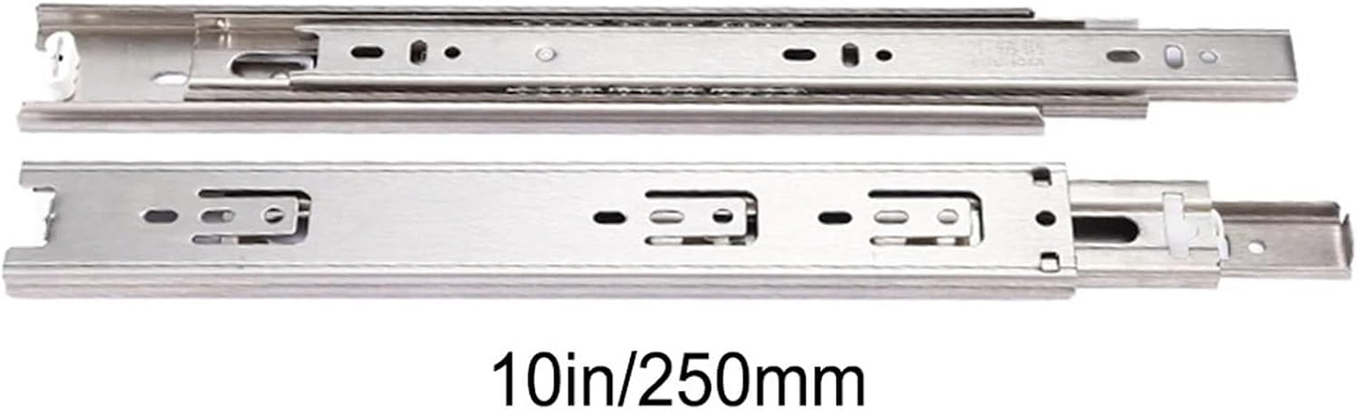 Heavy Duty Drawer Slides Fully Extended Drawer Slider Hydraulic Damping Buffer Rod(10inch)