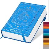 TIEFOSSI Constellations - Cuaderno (A5, tapa dura, 100 g/m², 400 páginas, organizador de balas, para mujeres, hombres, adolescentes (acuario)