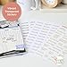 Happy Planner Sticker Pack for Calendars, Journals, and Diary Planners, Multicoloured Scrapbook Accessories, Hand-Lettered Basics Theme, Classic Size, 30 Sheets, 1,257 Total Stickers