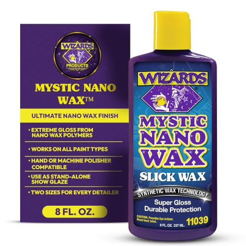 Wizards Mystic Nano Wax - Synthetic Polymer Car Wax, 8 oz
