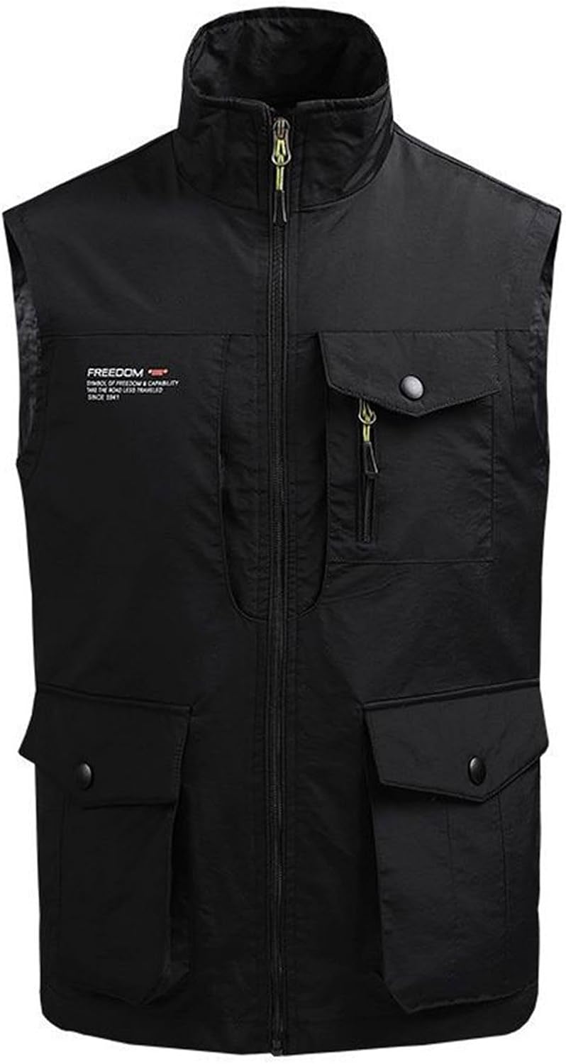 Men's Casual Lightweight Outdoor Vest Fishing Travel Photographing Top for Adventure Enthusiasts