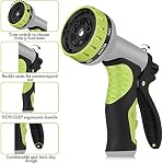 Tuyau de jardin extensible 50 pi avec buse à 9 fonctions, Tuyau de jardin léger et étanche avec raccords en laiton solide, Tuyau flexible durable 3750D de haute résistance.(50 pi) (50 pi)