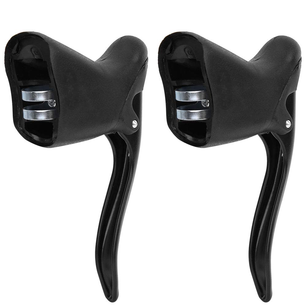 Palancas De Freno De Bicicleta, 1 Par De Aleación De Aluminio, Frenos De Mano Para Bicicleta De Montaña Y Carretera, Para MTB, Bicicleta De Montaña, Bicicleta De Carretera(Negro)