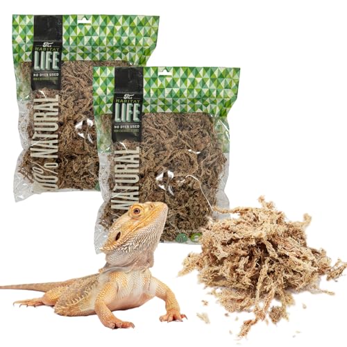 Quality Growers Sphagnum Moss for Terrarium Habitats, Medium 2-Pack