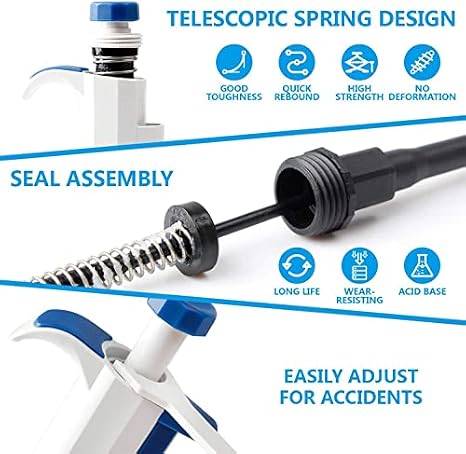 FOUR E'S SCIENTIFIC 2-10ml micropipette with 24pcs 10ml piprtte Tips