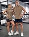 JMIERR Men's Sleeveless Drawstring Hooded Tank Tops T-Shirt - Casual Fashion Slim Fit Cotton Hoodies Tee Shirt for Gym Workout Daily Wear, S, Khaki
