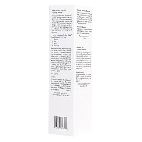 Pevonia Micro-Retinol Essential Foaming Cleanser, 4 Fl Oz