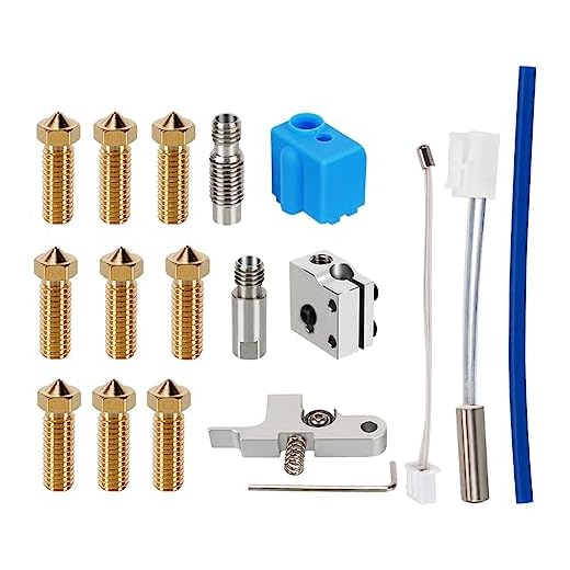 3D-Drucker Extruder Heizpatrone Thermistor 0,4–1,2 mm Düsen Metall Titan Griff Hotend Kit Kompatibel mit Artillery Sidewinder X1 X2 Genius Pro Volcano Hot End