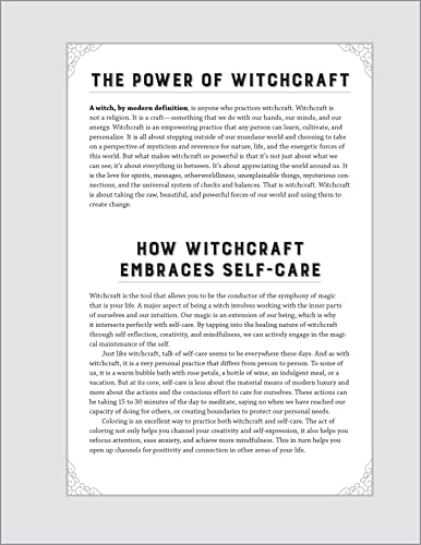 Witchcraft Coloring Book for Adults: Nourish the Spirit and Channel Creative Energy